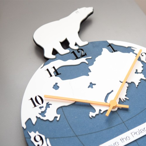 Save the Polar Bear Wall Clock