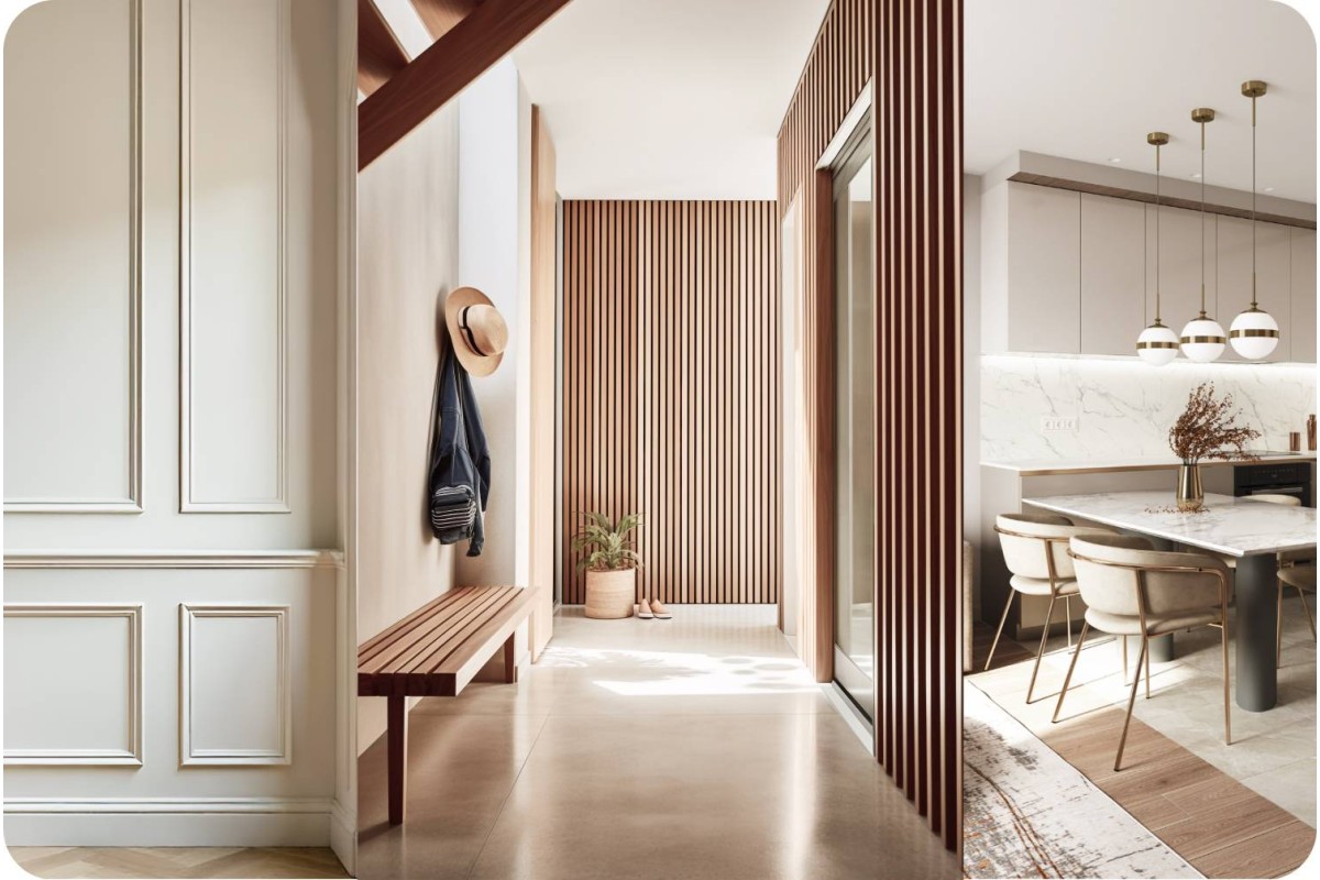 Feng Shui and Modern Materials: Integrating Laminate Film, Fluted Panels & Wainscoting for Positive Energy in Singapore Homes
