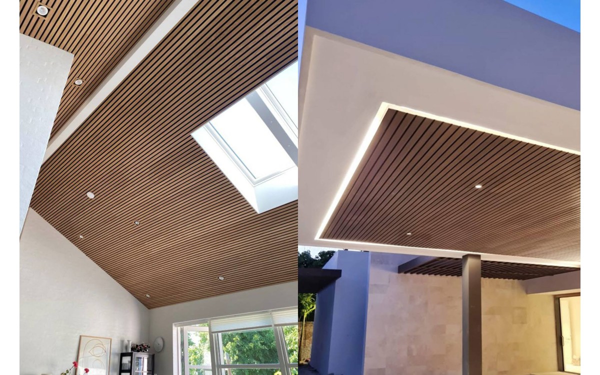 Fluted Wood Panels: New Inspiration to Decorate Ceiling 