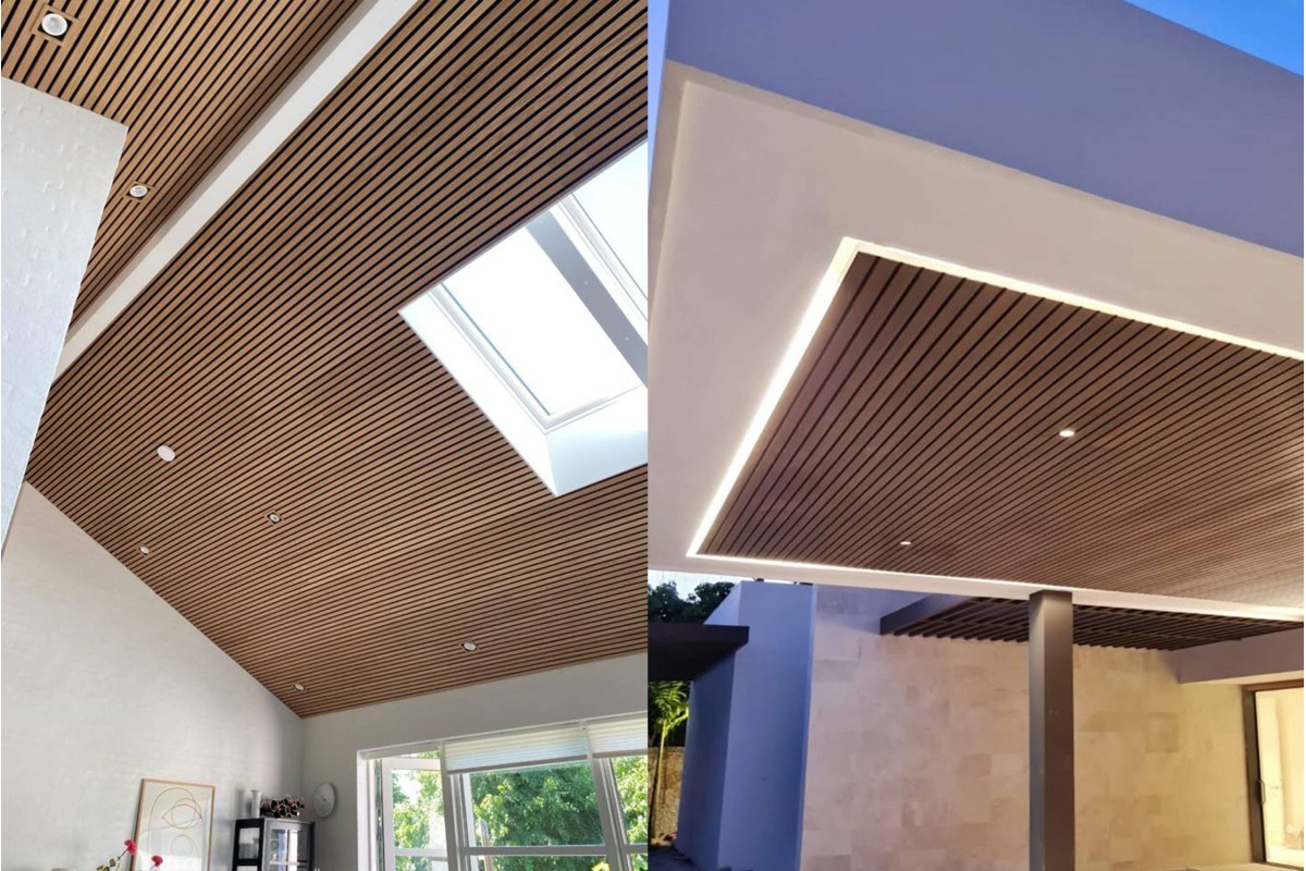 Fluted Wood Panels: New Inspiration to Decorate Ceiling 