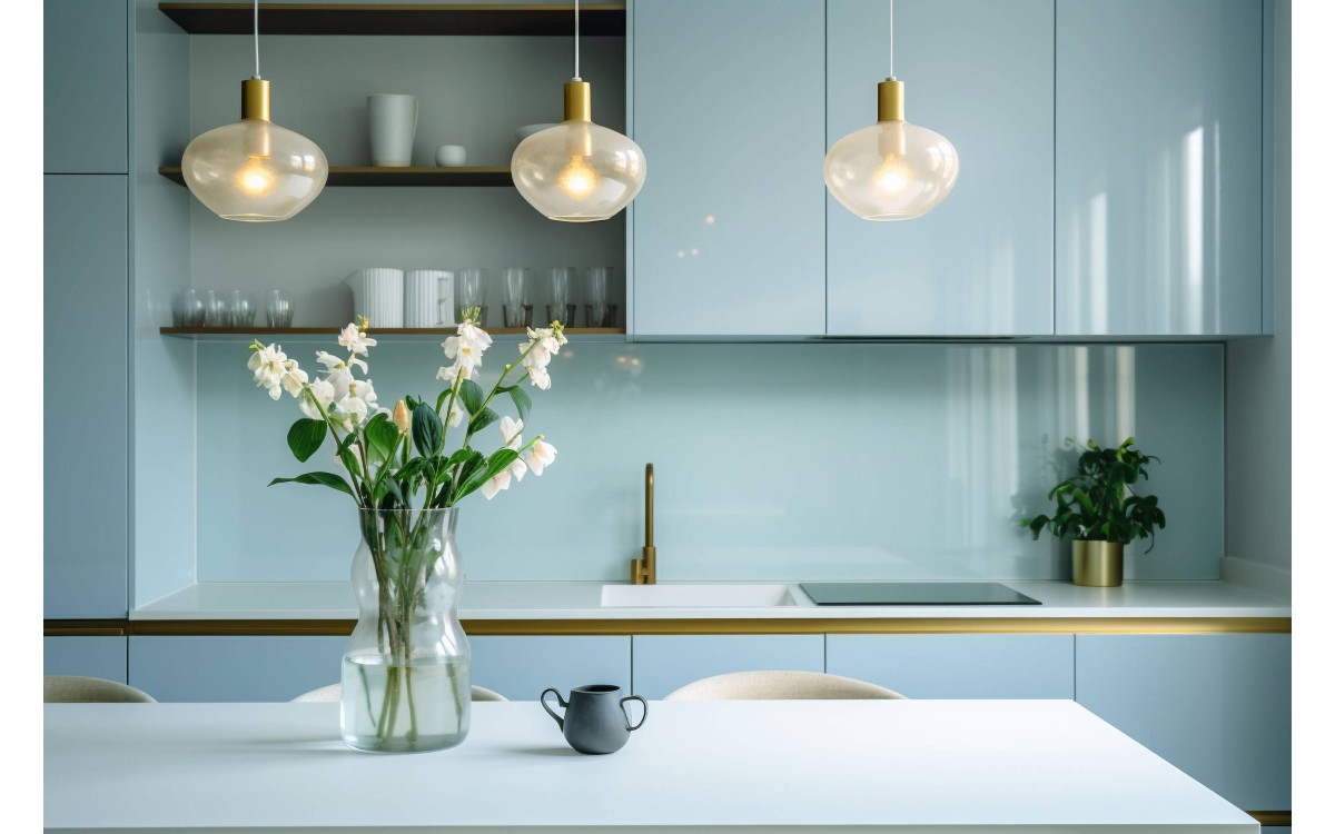 [Project] Blue Marble Kitchen Interior Makeover with Infeel Laminate Sticker