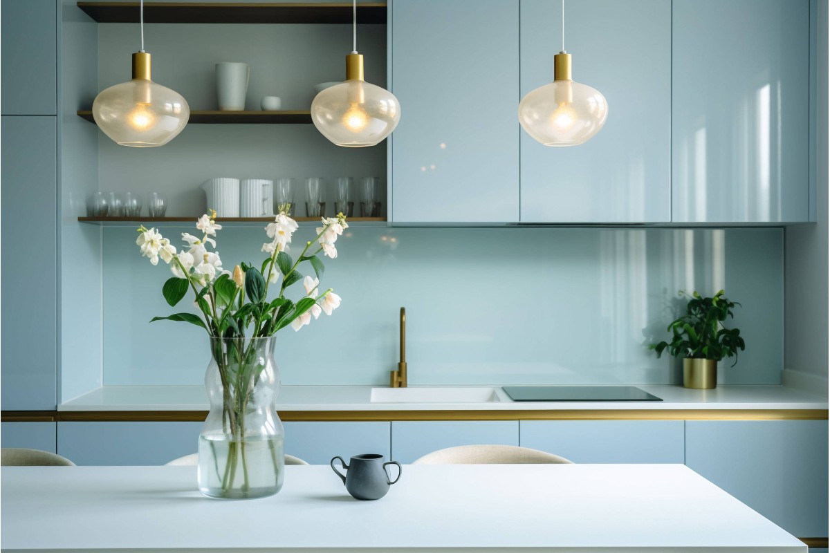 [Project] Blue Marble Kitchen Interior Makeover with Infeel Laminate Sticker
