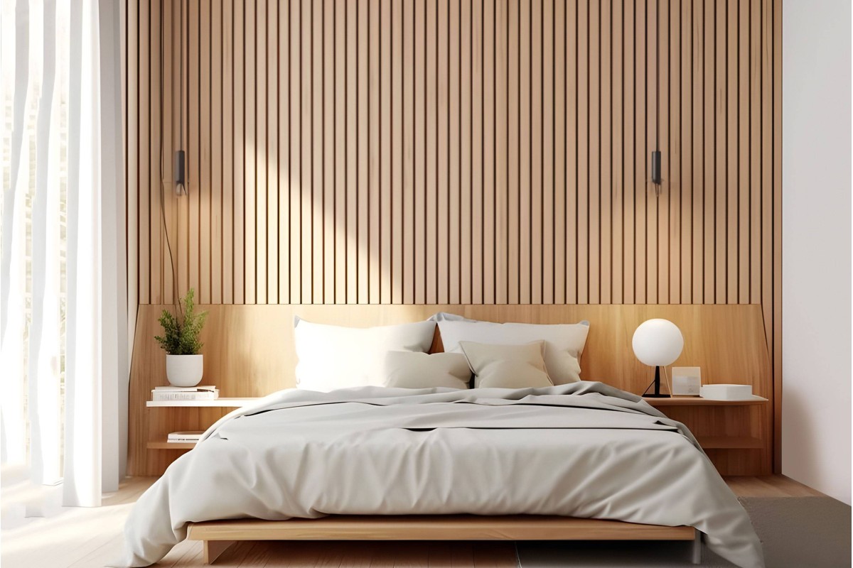 [Before-After] Fluted Panel Wall Decoration