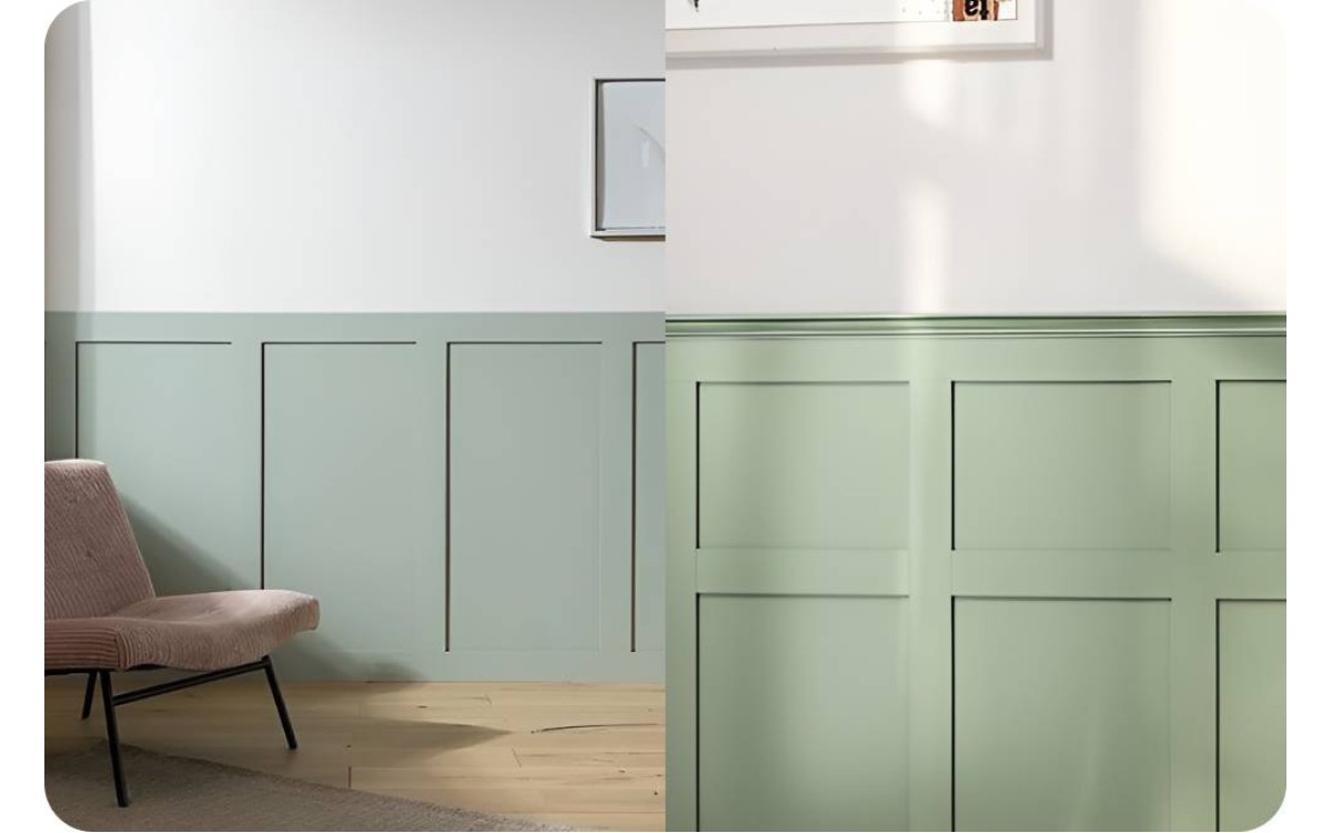 The Charm of Two-Tone Wainscoting: Enhancing Your Home's Interior Design