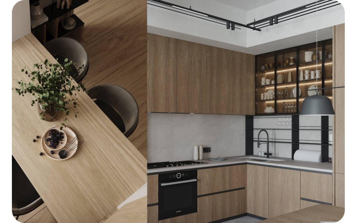 A Secret of Beauty Natural Room with Laminated Wood