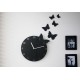 Black Butterfly Wall Clock