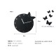 Black Butterfly Wall Clock