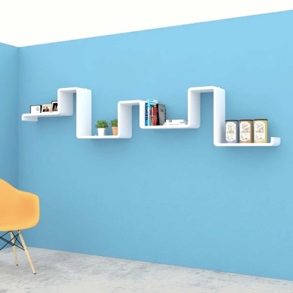 Cubics 2 Modern Style Shelf
