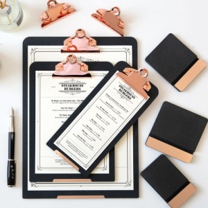 Eco Rose & Gold Clipboard
