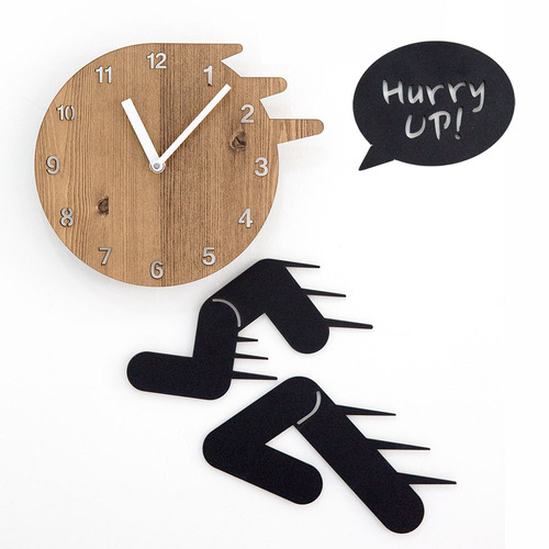 Hurry Up Wall Clock