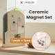 Modori Handmade Ceramic Magnet set