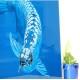 Korean Artwork - Water world blue arowana fish wall decoration -  Artist Lee Du-ri