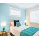 Plain Color Design Self-adhesive Korea Wallpaper / Hyundae Sheet / 11144 / Monochrome Sky Blue