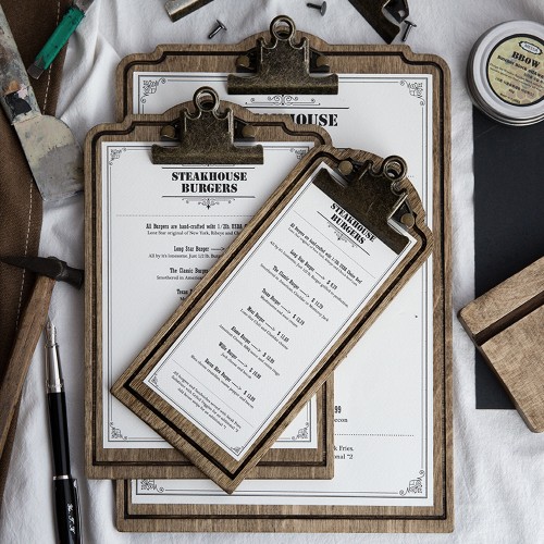 Vintage Wood Clipboard