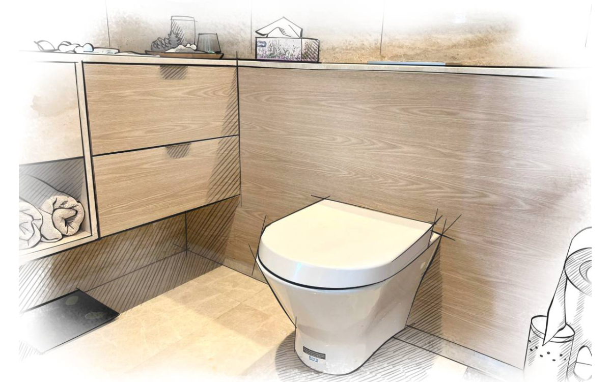 [Project] Toilet Cabinet Laminate using Infeel Laminate Sticker