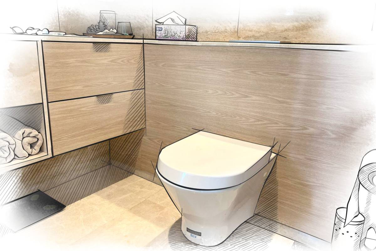 [Project] Toilet Cabinet Laminate using Infeel Laminate Sticker