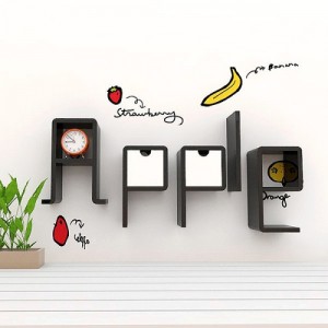 Cubics Mini Wall Shelf Apple