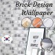 (All Design) Bricks Motif Self-Adhesive Korea Wallpaper