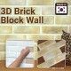 3D Brick Wall Panel